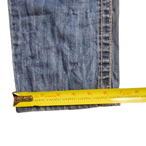 Aerospostale‎ Kylie Boyfriend Jeans Distressed Mid Rise 7/8 Whiskered Cotton - Picture 9 of 9